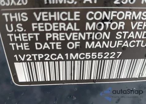 2021 Volkswagen Atlas 2.0T Sel Premium z USA, uszkodzony, nr VIN 1V2TP2CA1MC555227